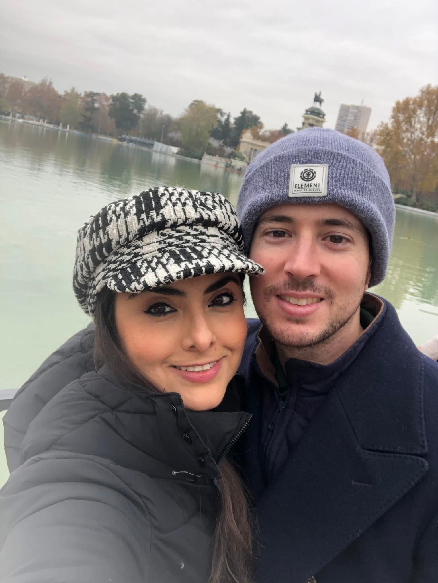 Xiu y Eduardo en el Retiro