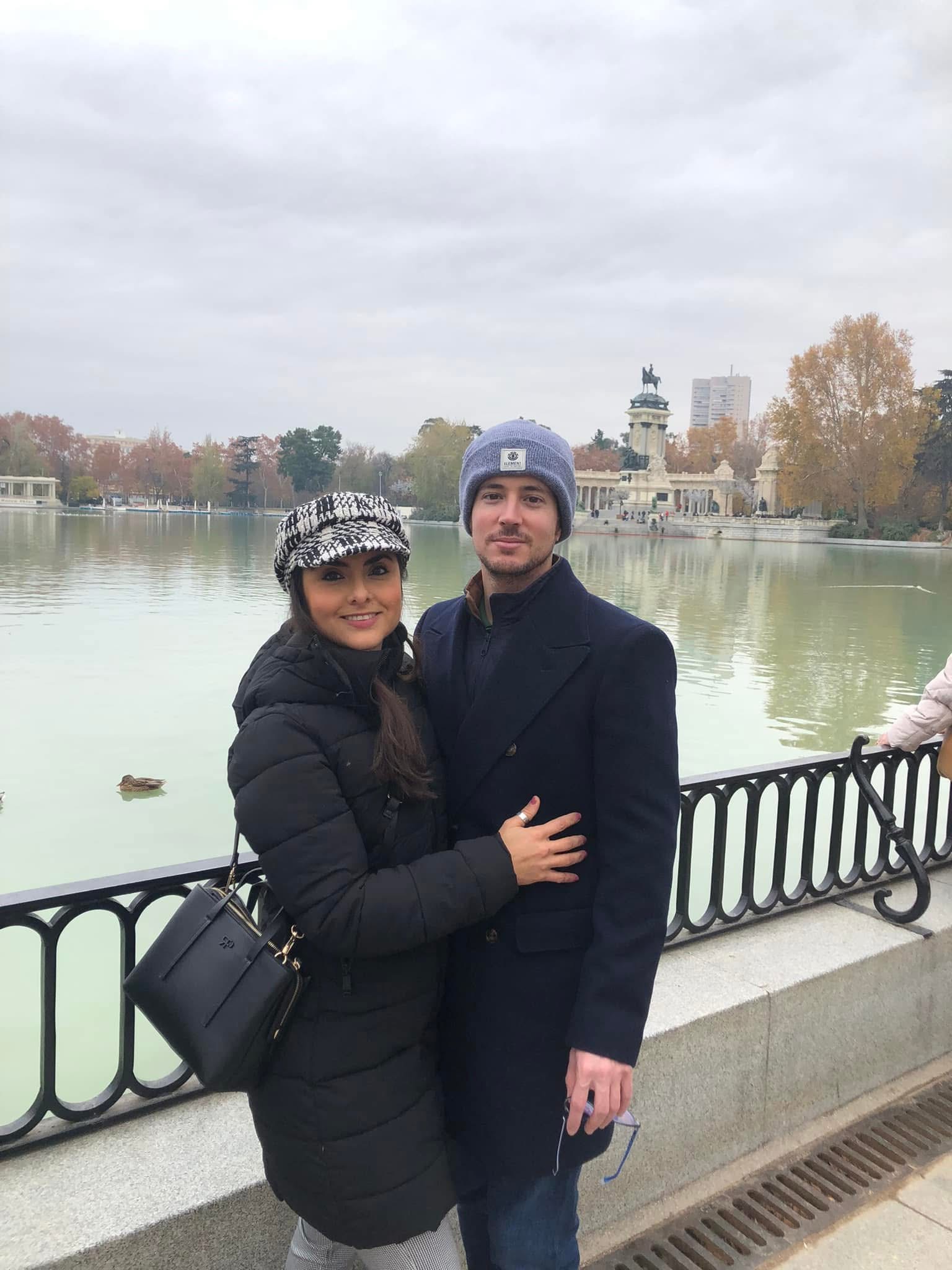 Xiu y Eduardo en el Retiro